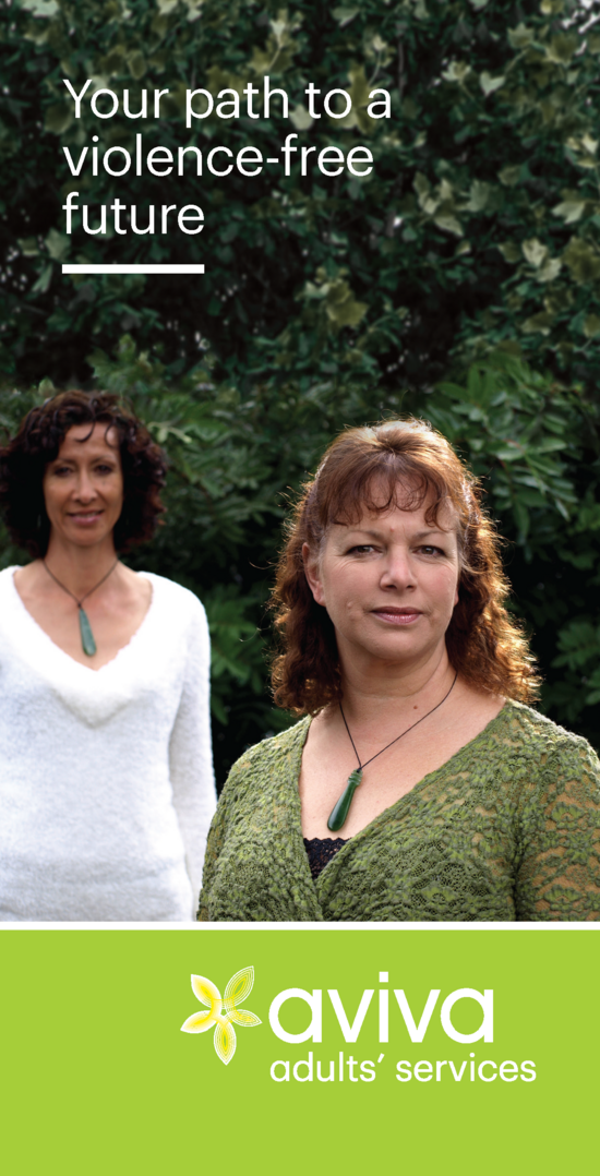 two women on the front of the Aviva Adults Brochure
